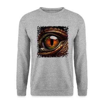 Iris photography is fascinating - Unisex Sweatshirt - salt & pepper - Front - Alina (178cm) & Michal (187cm)