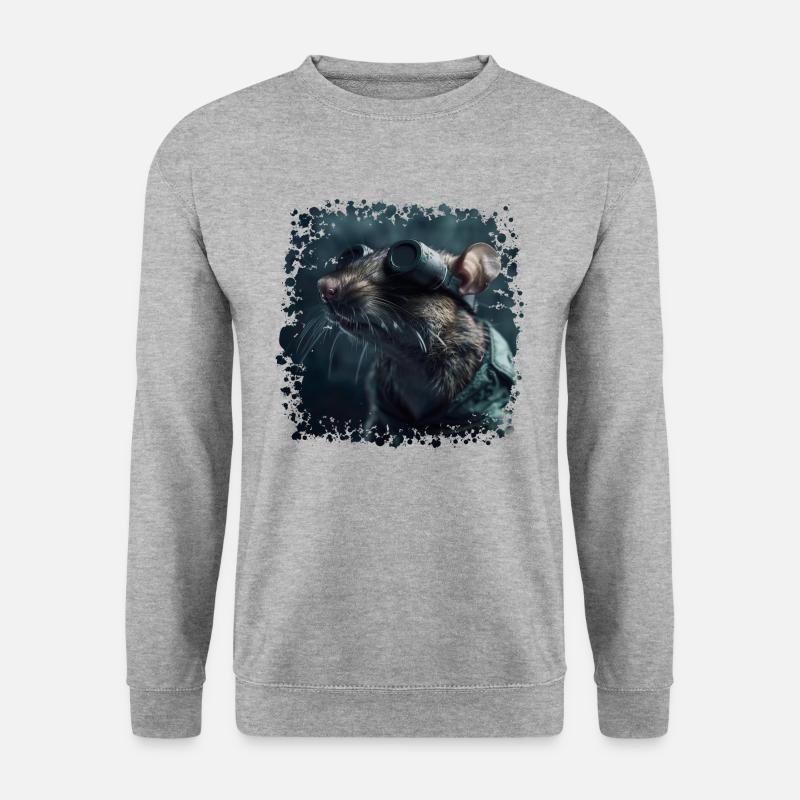 Rats see poorly - Unisex Sweatshirt - salt & pepper