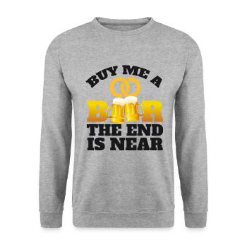 Enterrement de vie de garçon dire - Sweat-shirt Unisexe - gris chiné - Devant - Alina (178cm) & Michal (187cm)