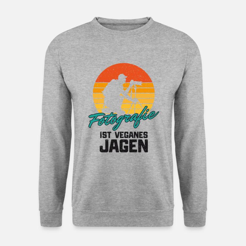 FOTOGRAF - Unisex Pullover - Weißgrau meliert