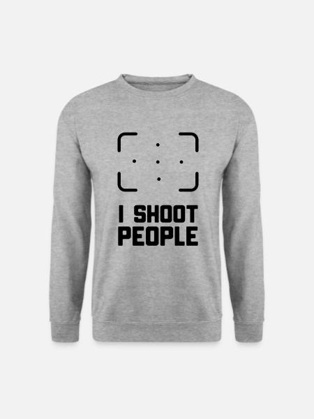 FOTOGRAF - Unisex Pullover - Weißgrau meliert