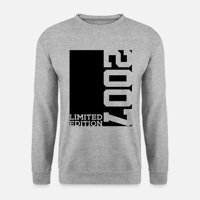 LIMITED EDITION 2007 19. GEBURTSTAG - Unisex Pullover - Weißgrau meliert