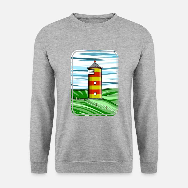 Pilsumer lighthouse Germany - Unisex Sweatshirt - salt & pepper