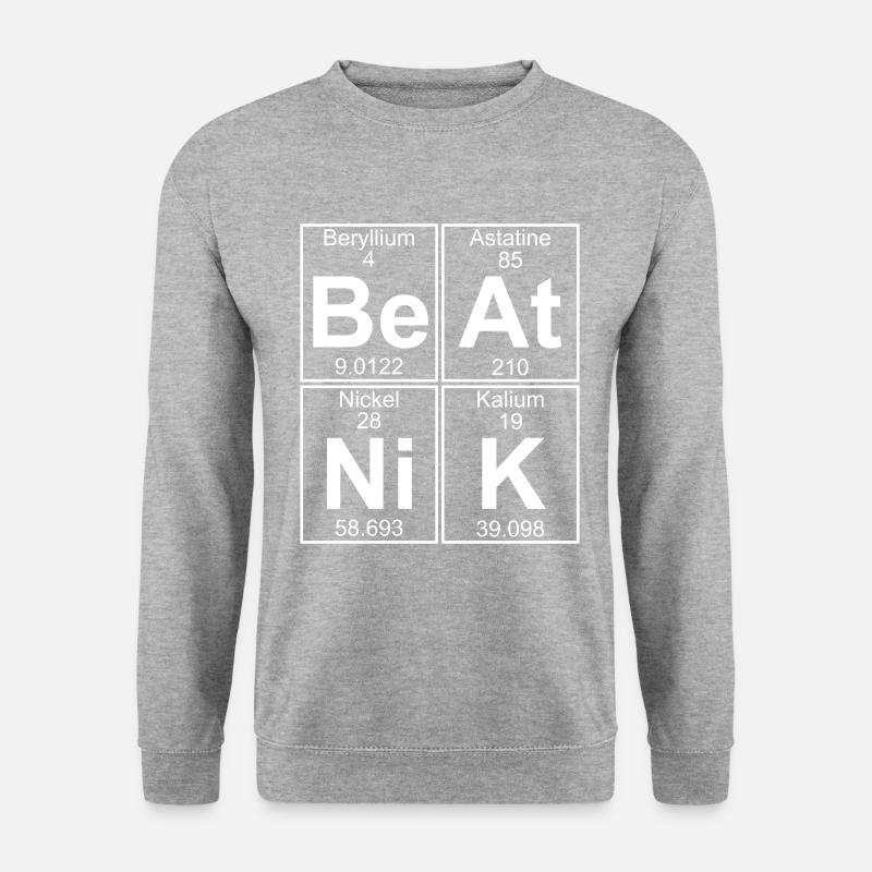 Sei-At-Ni-K (Beatnik) - Full - Unisex Pullover - Weißgrau meliert