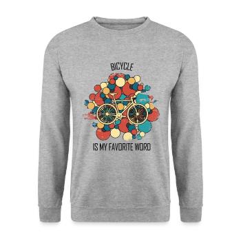 Bicycle Repair Bicycle Mechanic Bicycle Mechanic - Unisex Sweatshirt - salt & pepper - Front - Alina (178cm) & Michal (187cm)