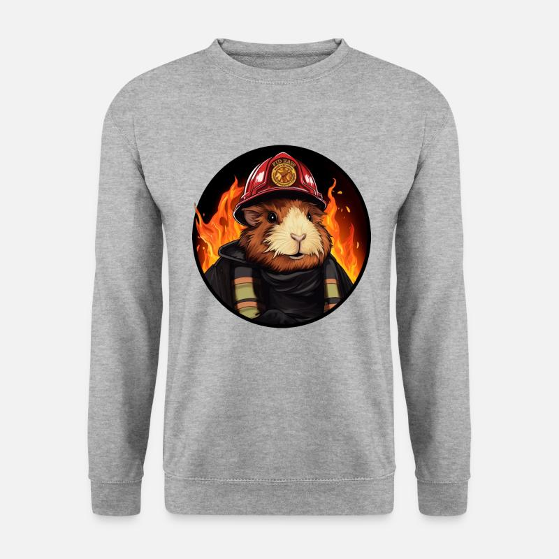 Pompiers cochons d’Inde - Sweat-shirt Unisexe - gris chiné