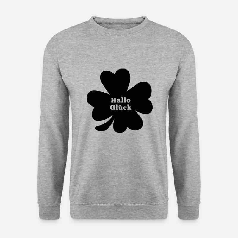 four-leaf clover - Unisex Sweatshirt - salt & pepper