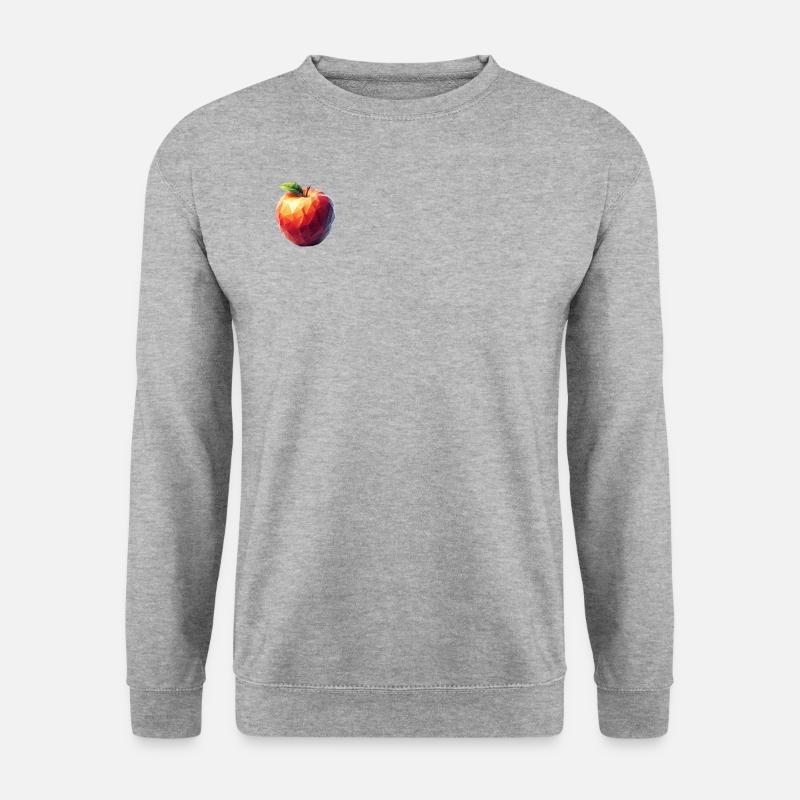 Apple Polygon - Unisex Sweatshirt - salt & pepper