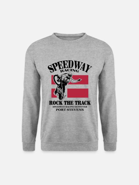 speedway - Denmark - Unisex Pullover - Weißgrau meliert