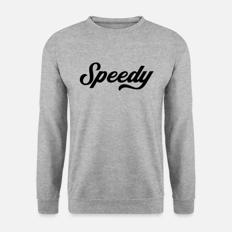 Speedy - Speedy in schwarz - Unisex Pullover - Weißgrau meliert