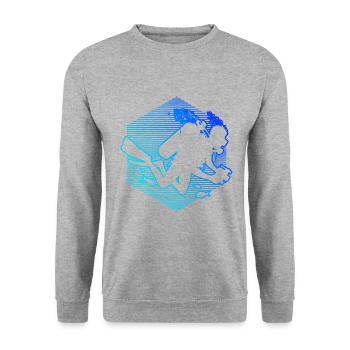 Scuba Diver Scuba Diving Scuba Diver - Unisex Sweatshirt - salt & pepper - Front - Alina (178cm) & Michal (187cm)