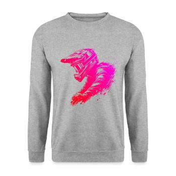 Vététistes Hommes Vélo de montagne Cyclisme - Sweat-shirt Unisexe - gris chiné - Devant - Alina (178cm) & Michal (187cm)