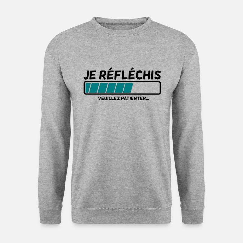 I'm thinking - Unisex Sweatshirt - salt & pepper