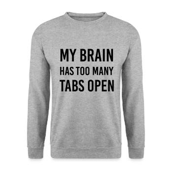 Funny saying Gift Funny - Unisex Sweatshirt - salt & pepper - Front - Alina (178cm) & Michal (187cm)