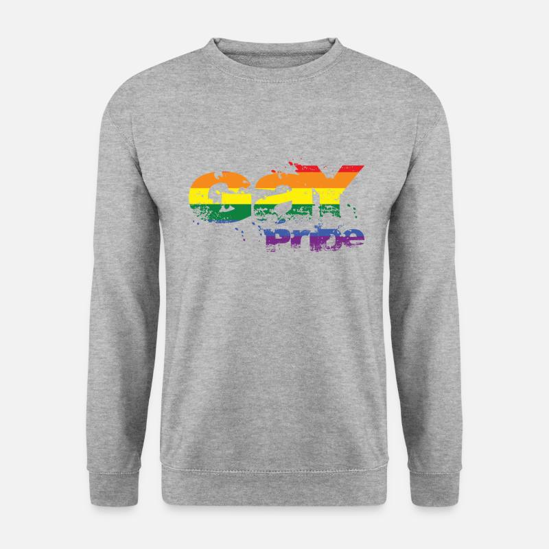 Gay Pride 2023 - Unisex Pullover - Weißgrau meliert
