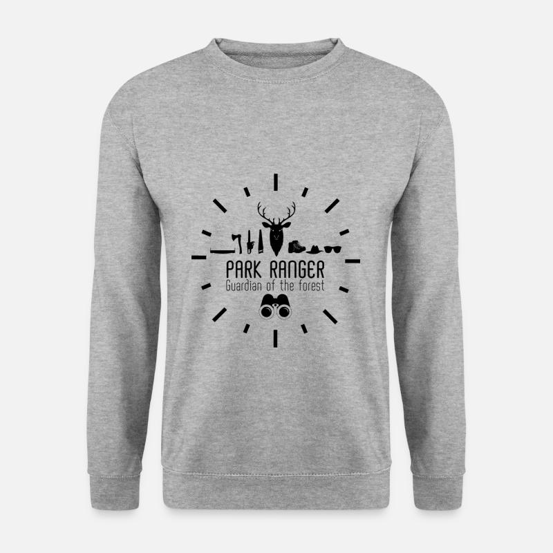 Wald Förster Jäger - Unisex Pullover - Weißgrau meliert