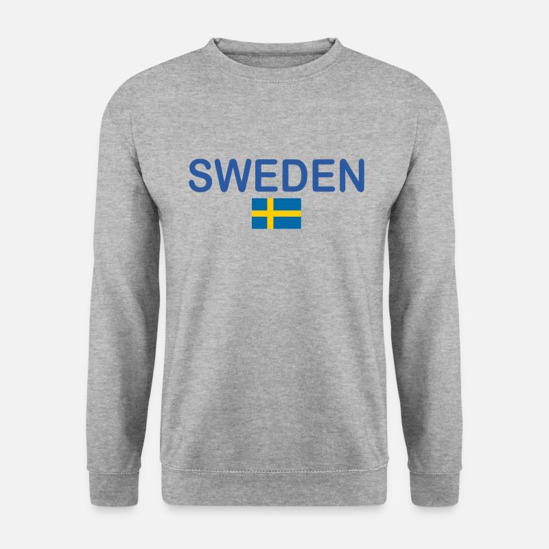 Schweden - Unisex Pullover - Weißgrau meliert