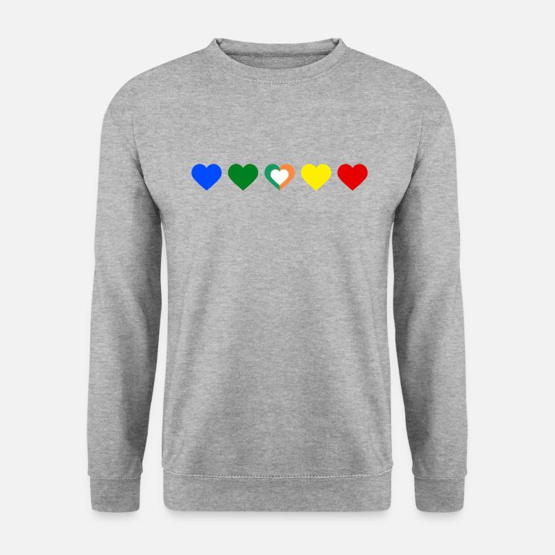 1D Love - Unisex Pullover - Weißgrau meliert