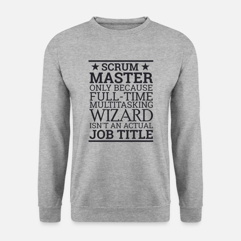 "Scrum Wizard" | "Scrum Master" - Unisex Sweatshirt - salt & pepper