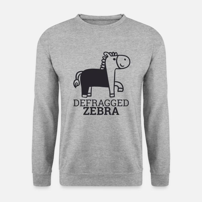 "Defragged Zebra" | Admin - Unisex Sweatshirt - salt & pepper