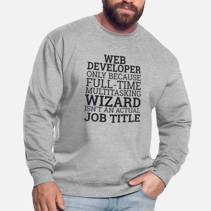 "Web Developer Wizard | Webentwickler" Unisex Pullover