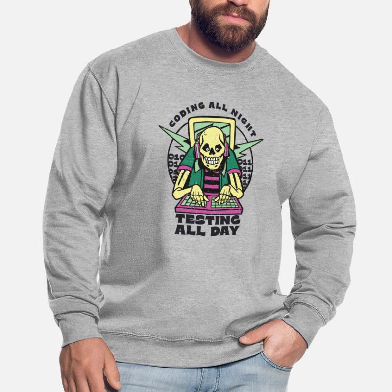 « Coding All Night Programmer | Programmeur » Sweat-shirt Unisexe