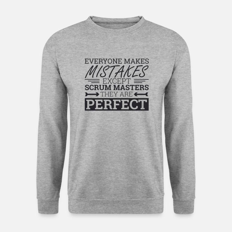 "Scrum Master Perfect |" Scrum Master "" - Unisex Sweatshirt - salt & pepper