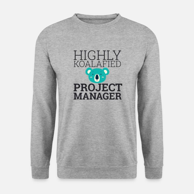 "Project Manager Koalafied | Project Manager" - Unisex Sweatshirt - salt & pepper