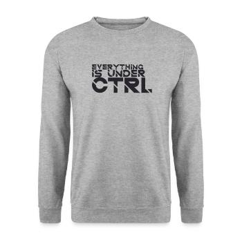 "Everything Ctrl | Computer Science" - Unisex Sweatshirt - salt & pepper - Front - Alina (178cm) & Michal (187cm)