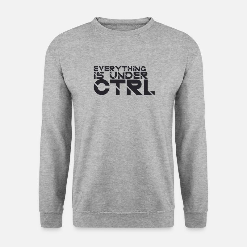 "Everything Ctrl | Informatik" - Unisex Pullover - Weißgrau meliert