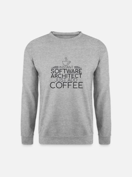 "Software Architect Coffee | Software Architecture" - Unisex Sweatshirt - salt & pepper