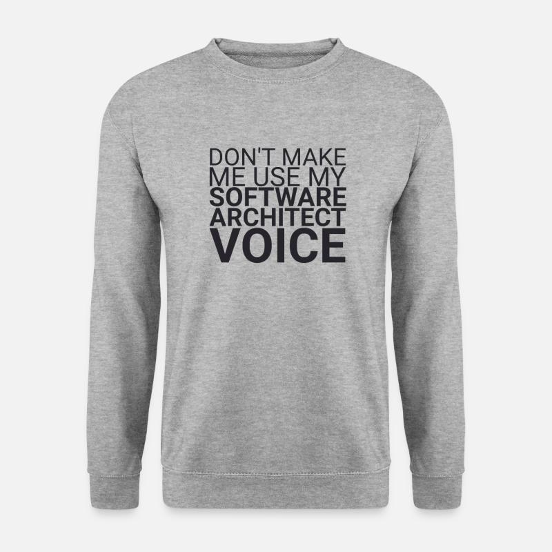 "Software Architect Voice | Software Architecture" - Unisex Sweatshirt - salt & pepper