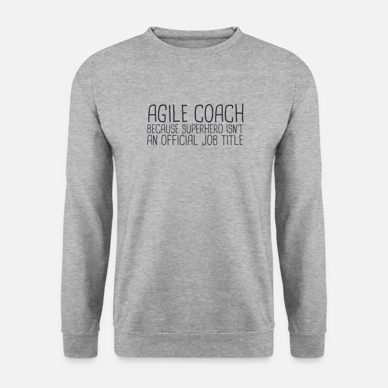 "Agile Coach Superhero | Agile" - Unisex Sweatshirt - salt & pepper