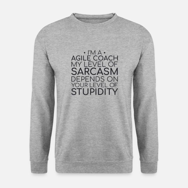 "Agile Coach Sarcasm | Agile" - Unisex Sweatshirt - salt & pepper