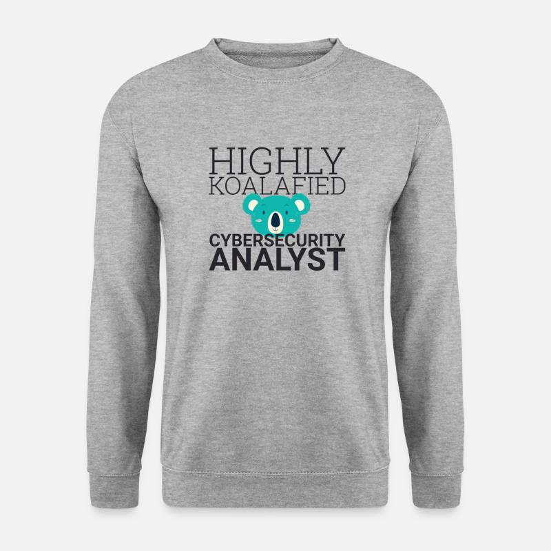 "Cybersecurity Analyst Koalafied | Cybersecurity" - Unisex Sweatshirt - salt & pepper