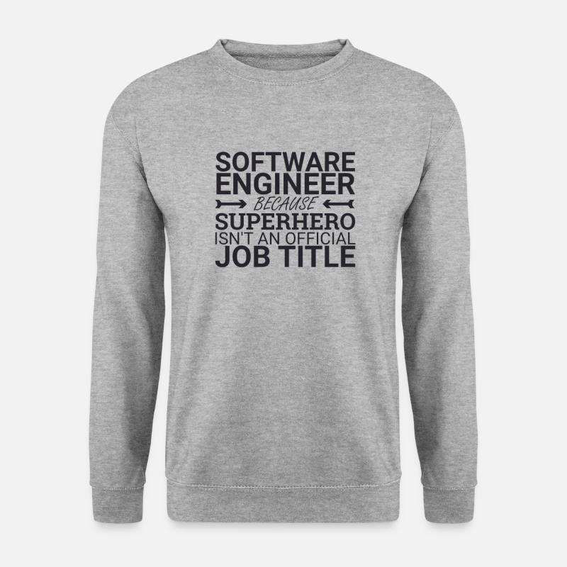 "Software Engineer Superhero | Programming" - Unisex Sweatshirt - salt & pepper