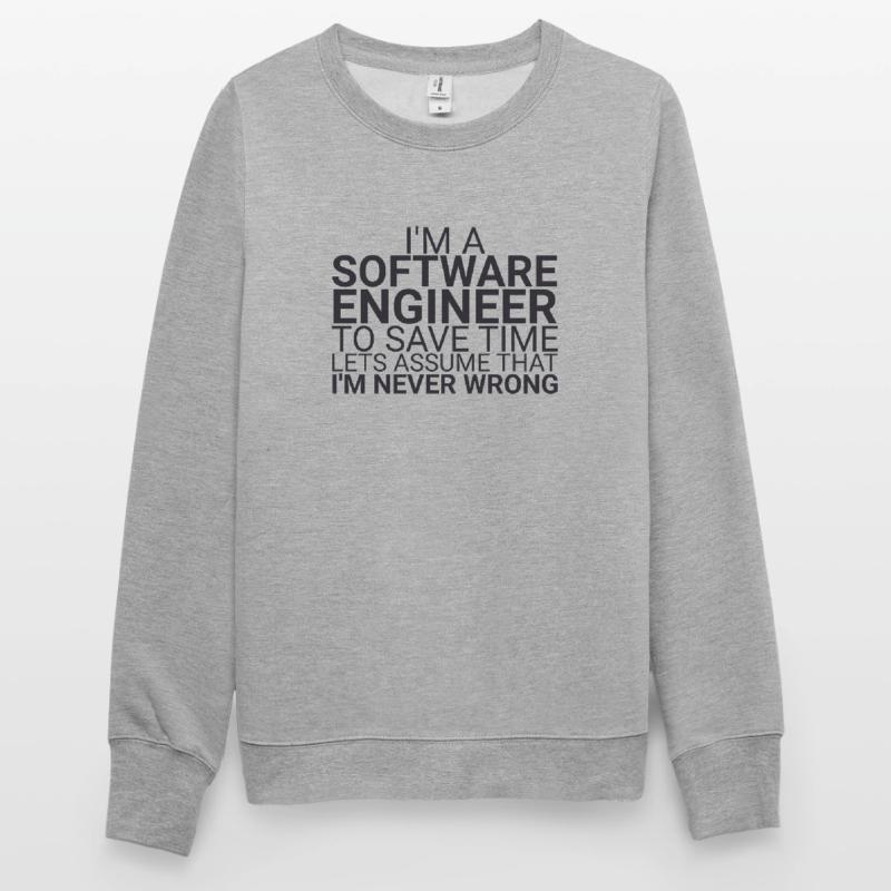 "Software Engineer Time | Programming" Unisex Sweatshirt