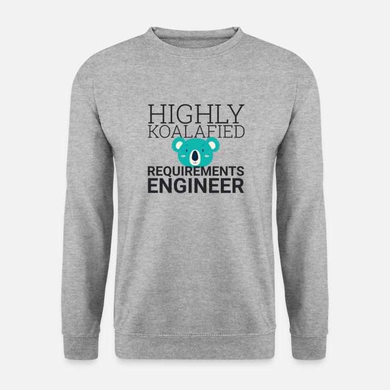 "Requirements Engineer Koalafied | Engineering" - Unisex Sweatshirt - salt & pepper