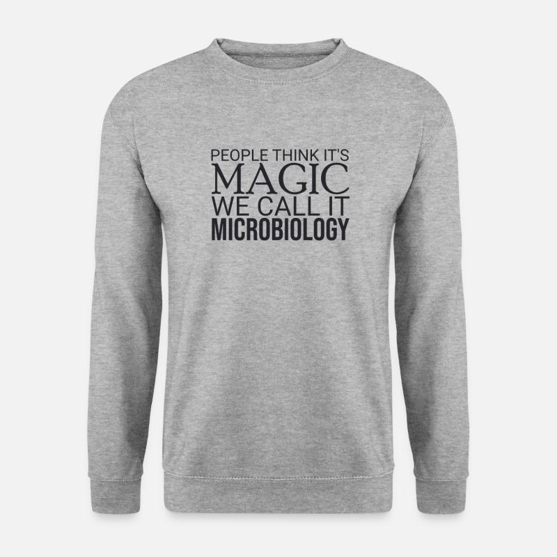 « Microbiologiste Magic | Microbiologie » - Sweat-shirt Unisexe - gris chiné