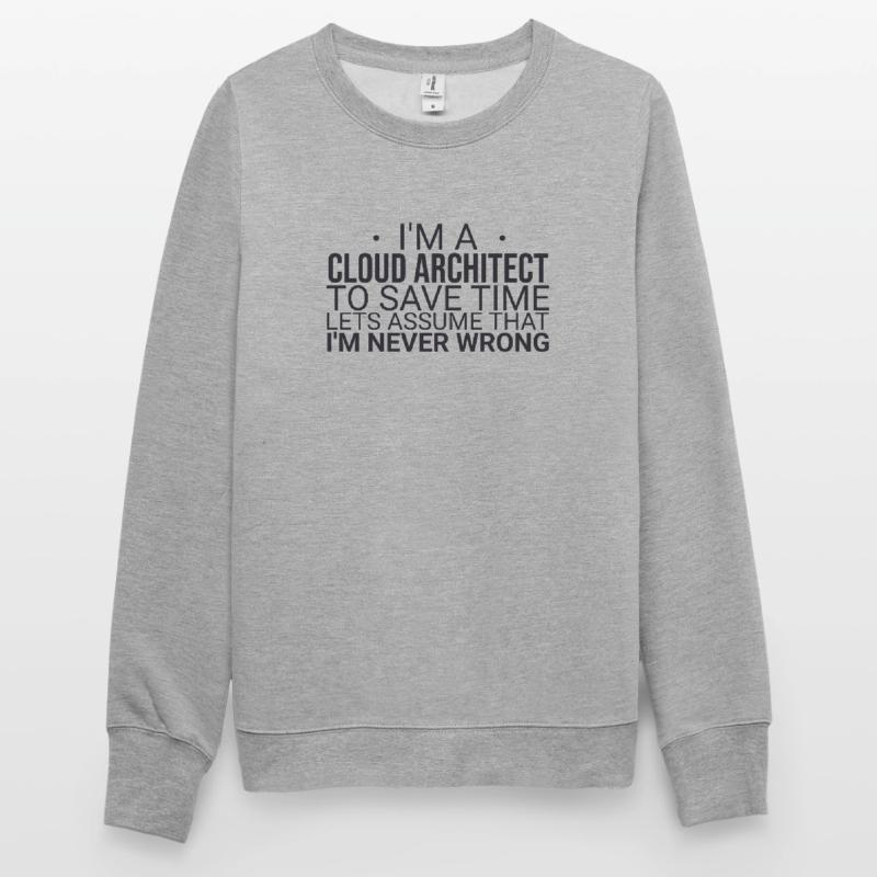 "Cloud Architect Time | Cloud Computing" Unisex Pullover
