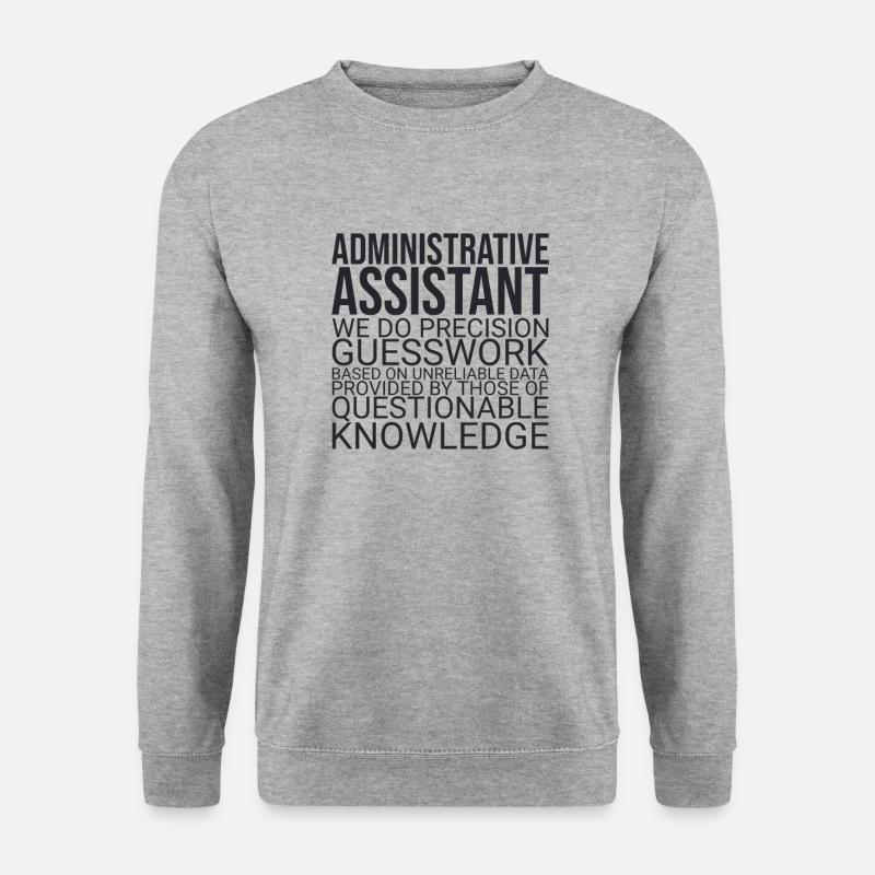 "Administrative Assistant Guesswork | Administration" - Unisex Sweatshirt - salt & pepper
