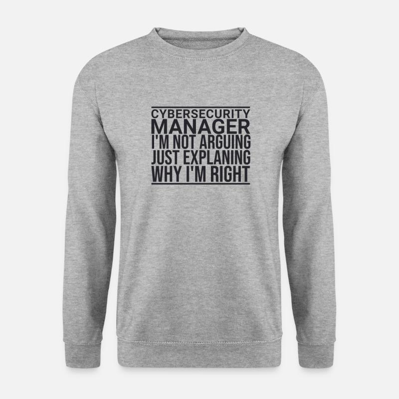"Cybersecurity Manager Arguing | Cybersecurity" - Unisex Sweatshirt - salt & pepper