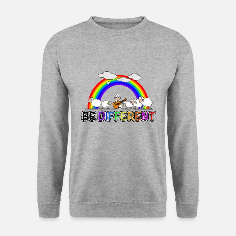 Sheep - be different - Unisex Sweatshirt - salt & pepper