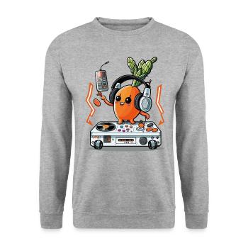 The Carrot Party - Unisex Sweatshirt - salt & pepper - Front - Alina (178cm) & Michal (187cm)
