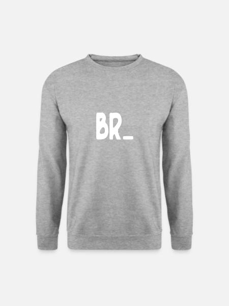 Bro - Unisex Pullover - Weißgrau meliert