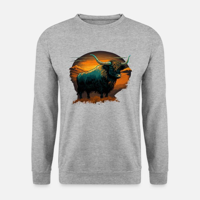 Berg Yak - Unisex Pullover - Weißgrau meliert