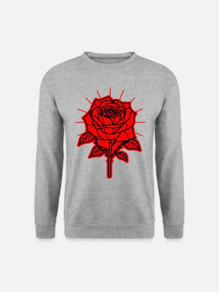 Rose Flower Thorns - Unisex Sweatshirt - salt & pepper