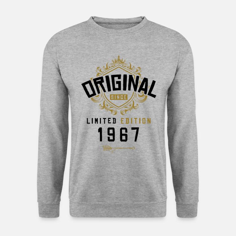 1967 limited edition birthday - Unisex Sweatshirt - salt & pepper