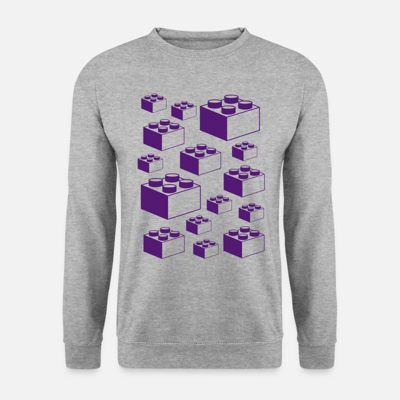 Bricklover brick stacker - Unisex Sweatshirt - salt & pepper