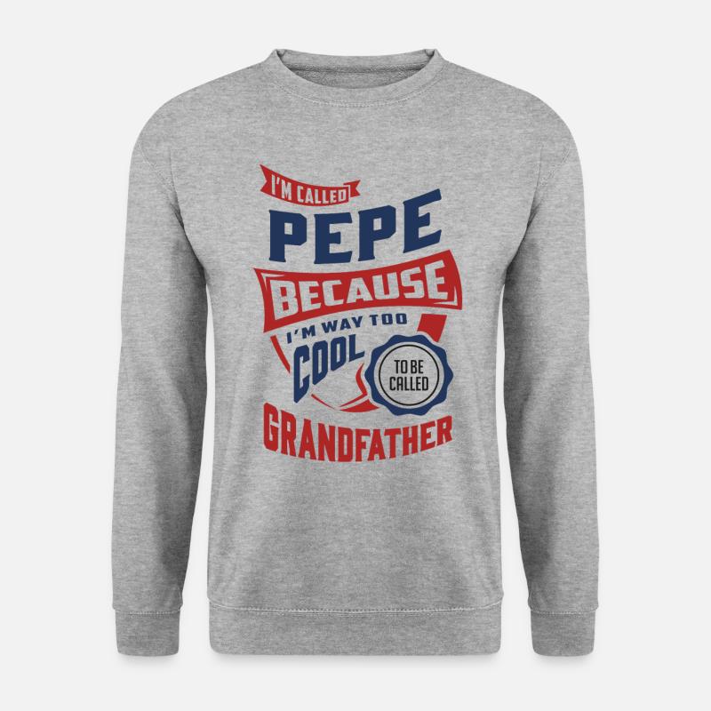 Geschenk für Pepe - Unisex Pullover - Weißgrau meliert